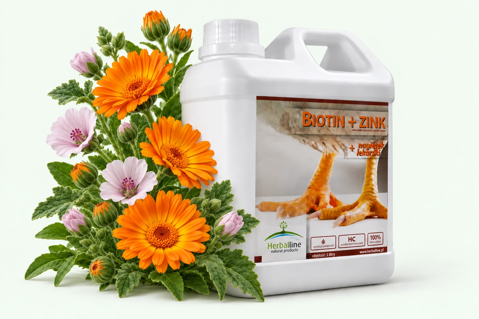 Biotin + Zink — Nagietek lekarski · Prawoślaz lekarski